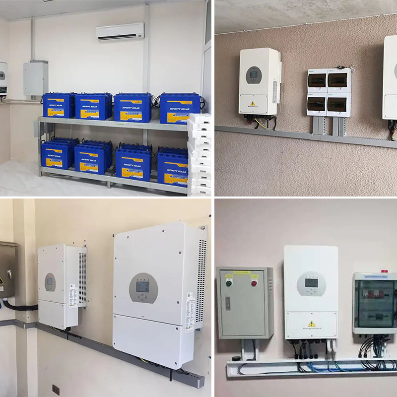 Deye Storage Inverter Sun-60K-Sg02HP3-EU-Em6 Solar Hybrid Inverter 70K 80K with Battery High Volt for Commercial Use for Large Solar Plant