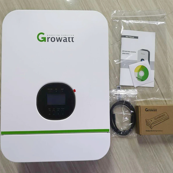 2077 Growatt High Efficiency 5kw on&off-Grid PV Inverter Household Solar Power Plant