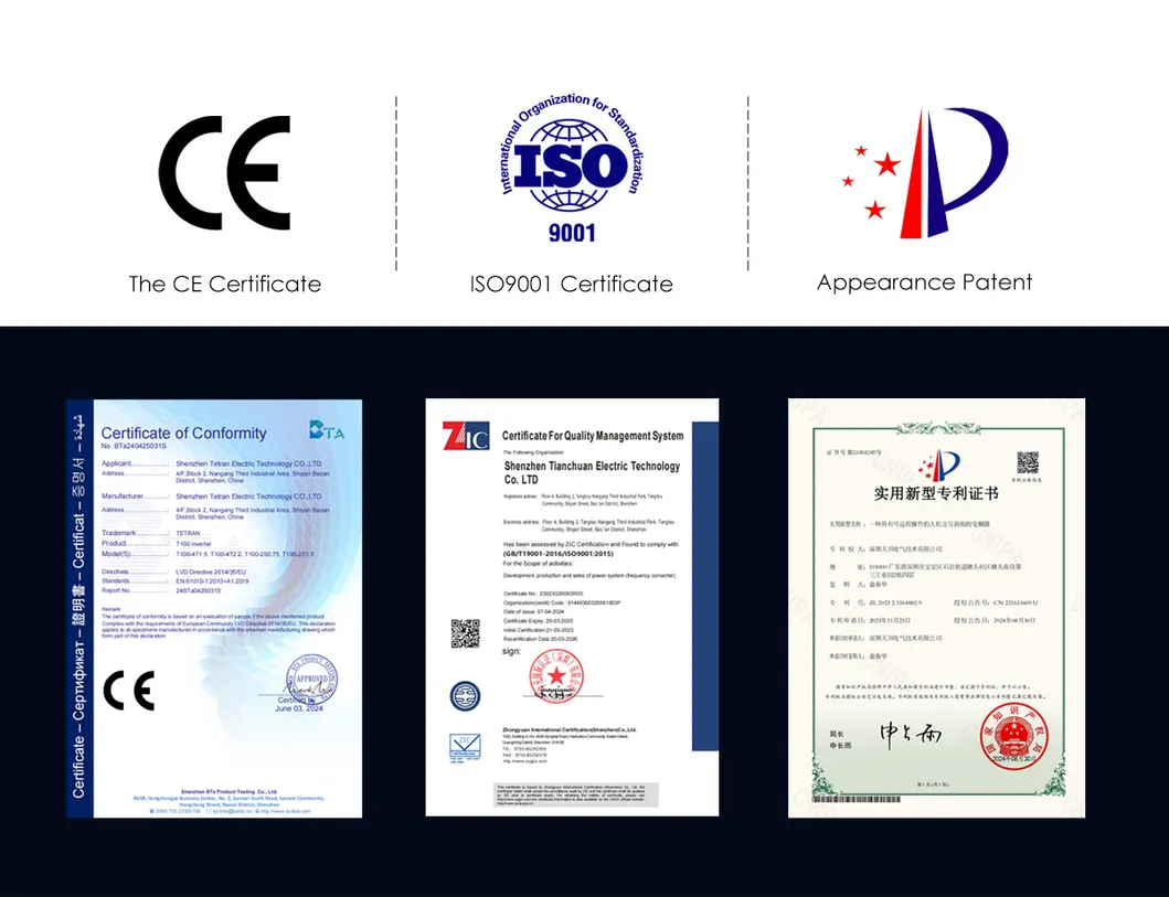 Certifications
