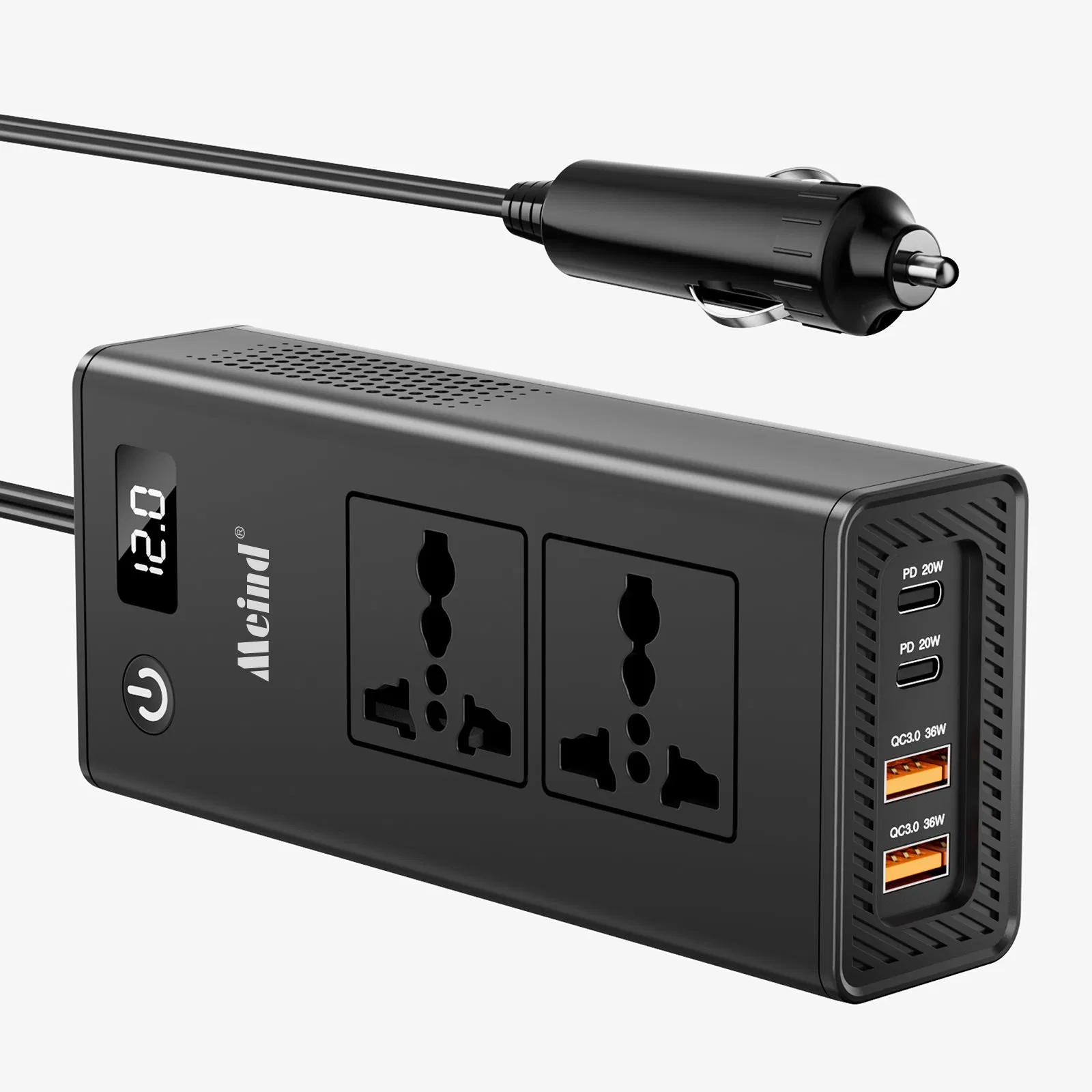 China Supplier 200W Car Power Inverter DC 12V to AC 220V with CE/RoHS Certification