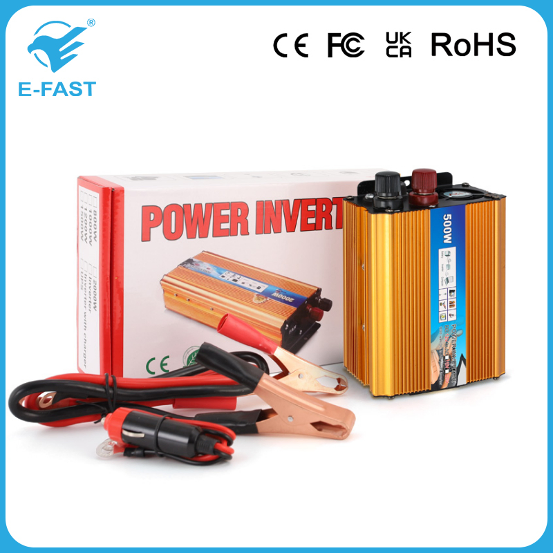 Digital Power Supply Portable 12V Modified Sine 500W Power Inverter