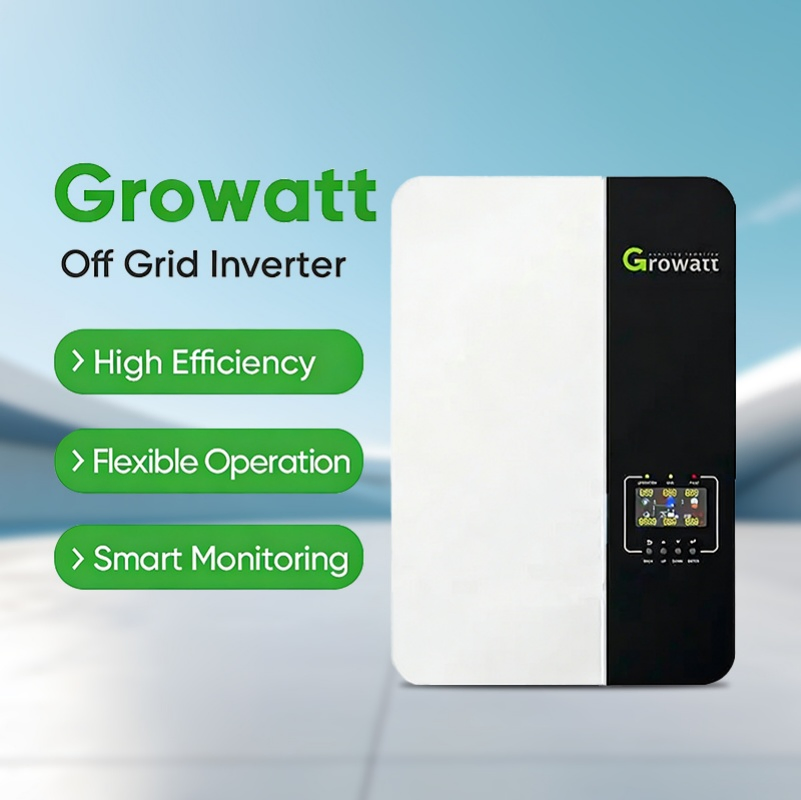 Ready to Ship Growatt Solar Inverter SPF5000es off-Grid Tie Inverter 5kw Power Energy Storage Inverter with WiFi for Solar Power System
