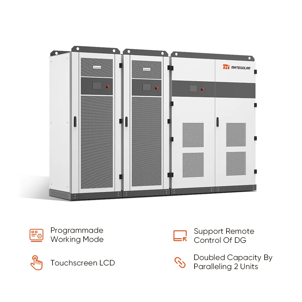 Megarevo Hybrid Solar Inverters 30kw 50kw 100kw 250kw 500kw Onduleur solaire Commercial Energy Srorage System