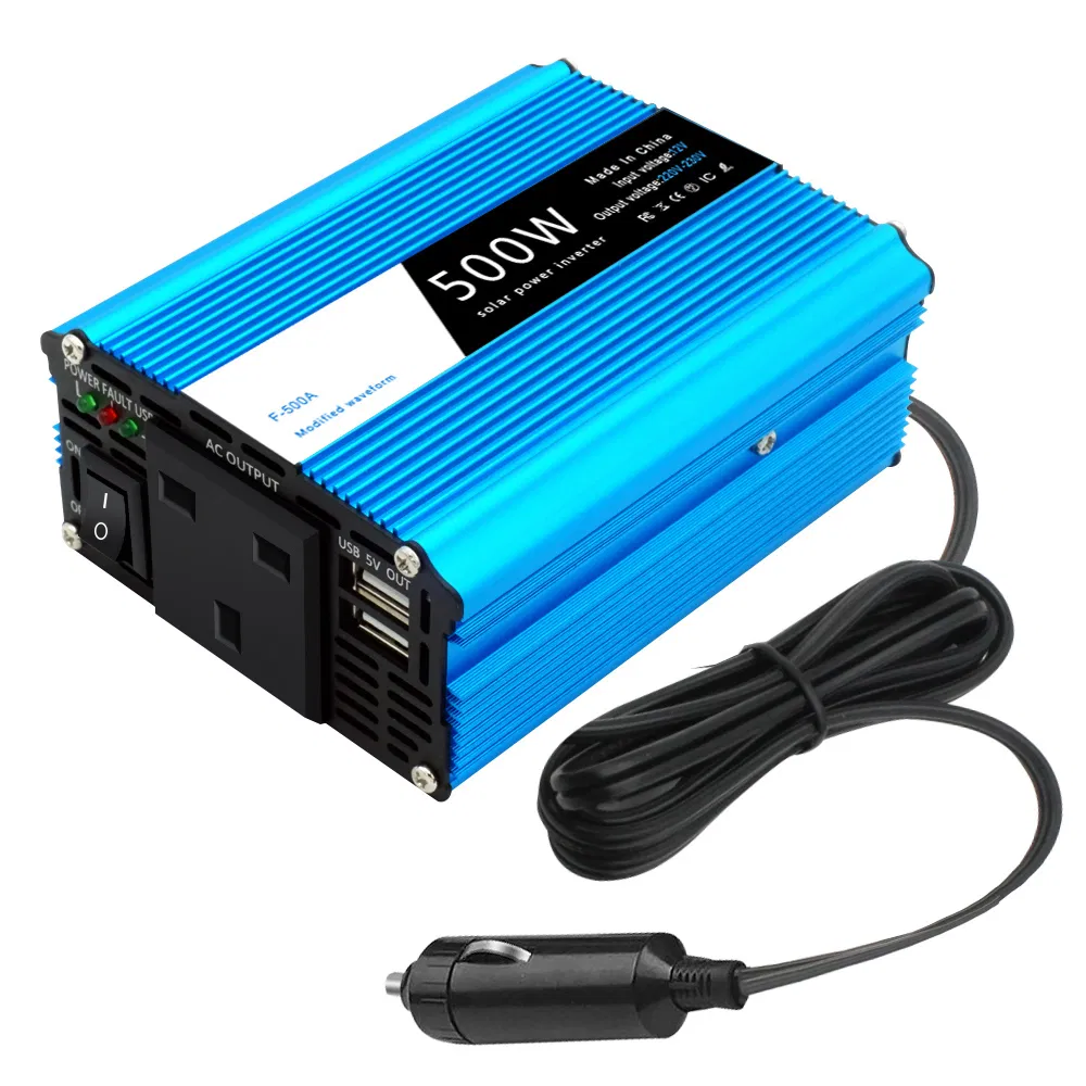 300W to 500W DC to AC Car Modified Sine Wave Inverter for UK Use