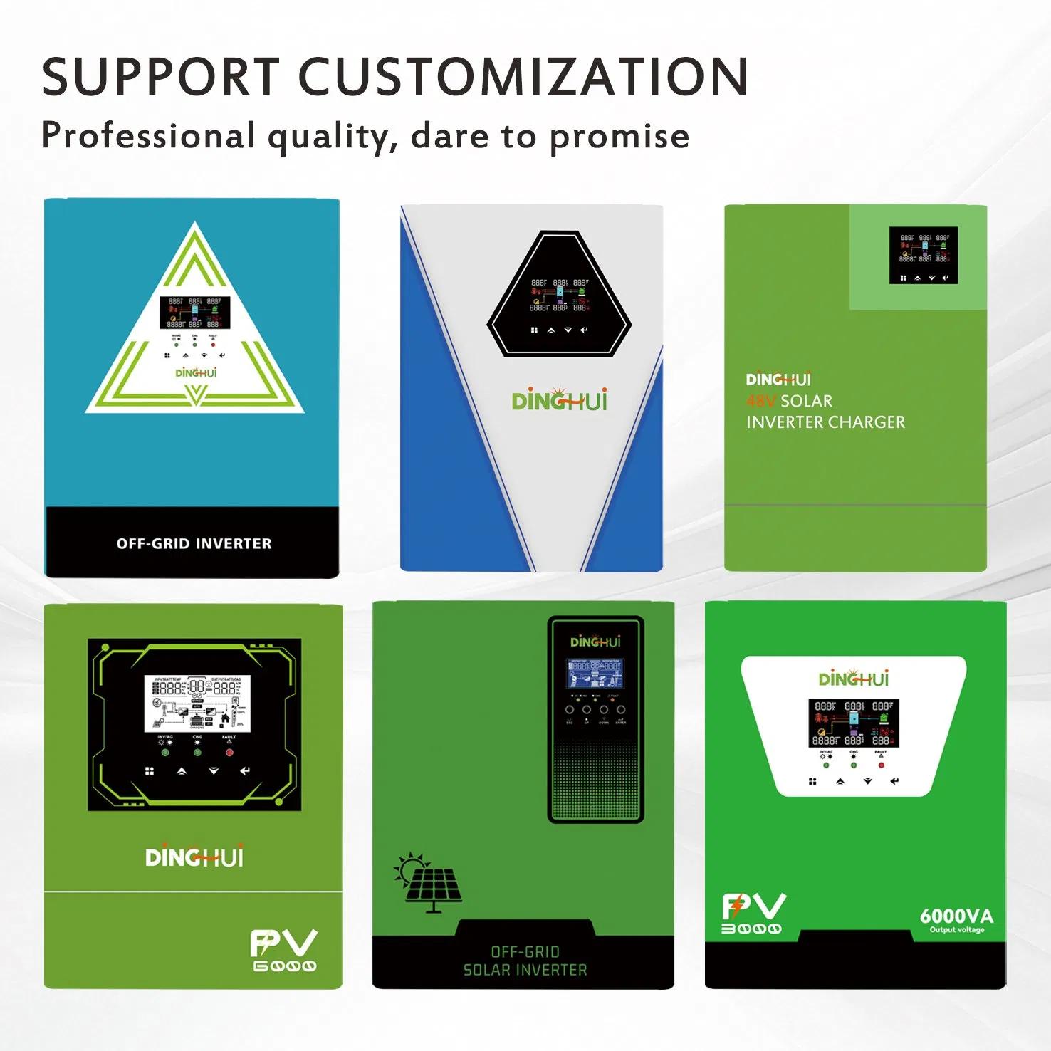 Factory OEM Low Frequency Pure Sine Wave AC Input Single Phase 5kw 10kw with MPPT Charge Controller for Homesolar Inverter with WiFi