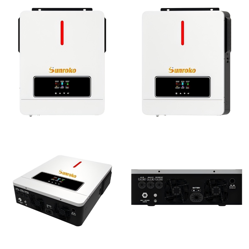 High Efficiency off Grid Solar Inverter Pure Sine Wave 3kw 5kw 6kw 8kw 48V MPPT Hybrid Solar Power Inverter for Home