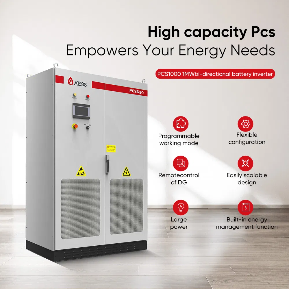 Atess Hybrid All In One Solar Power Inverter And Battery 150Kw 250 Kw 500 Kw 1000 Kw Dc Ac Industrial Solar Inverter Battery Eu Stock