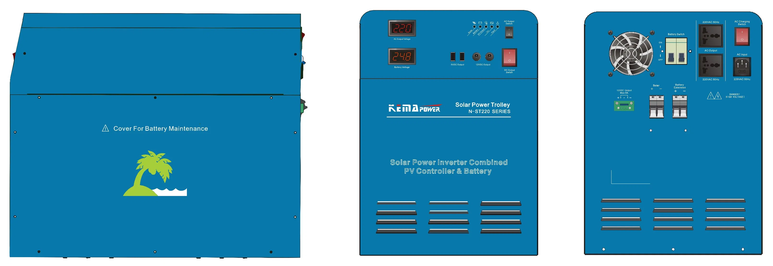 Factory Price 500W 1000W 1500W Home Portable Power Station Inverter for Solar Power System