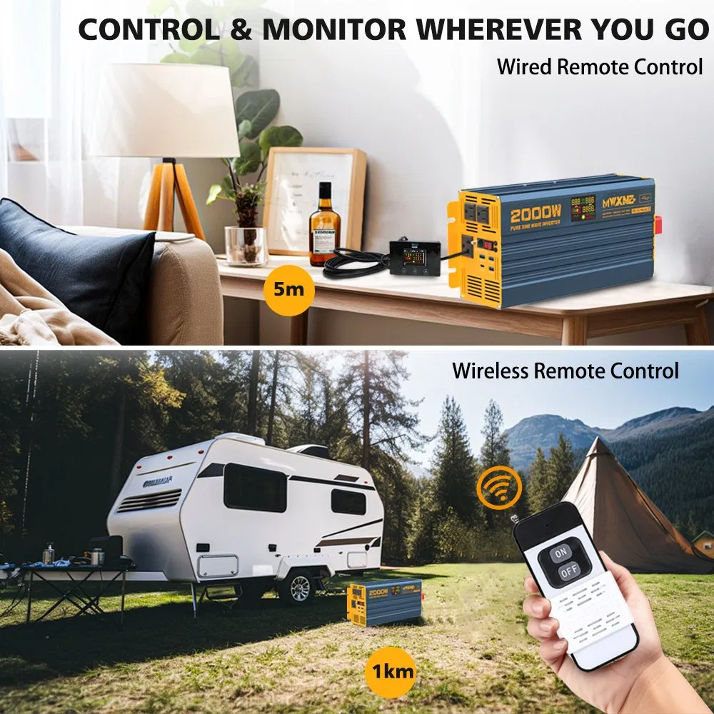 Us Stock Durable 5000W 48V to 110V 120V DC to AC Power Inverter for Home Use