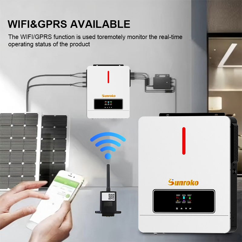 High Efficiency off Grid Solar Inverter Pure Sine Wave 3kw 5kw 6kw 8kw 48V MPPT Hybrid Solar Power Inverter for Home