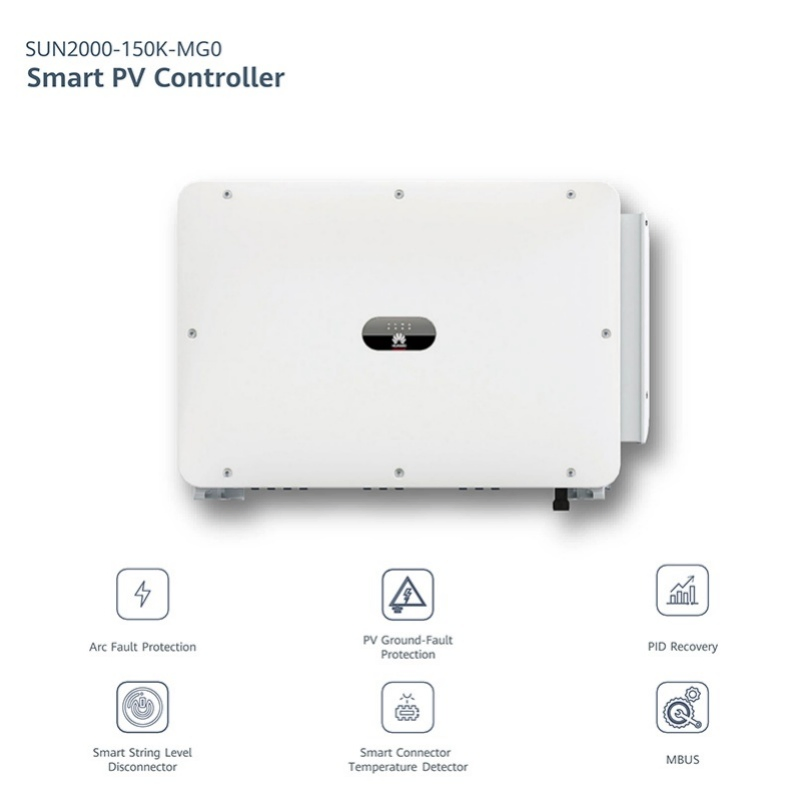 Huawei Inverter Sun2000-150ktl-Mg0 150kw Three Phase Grid-Tied Solar Inverter Ultra-High Efficiency 98.8% 7 MPPT 380/400/480V Output for Industrial PV Systems