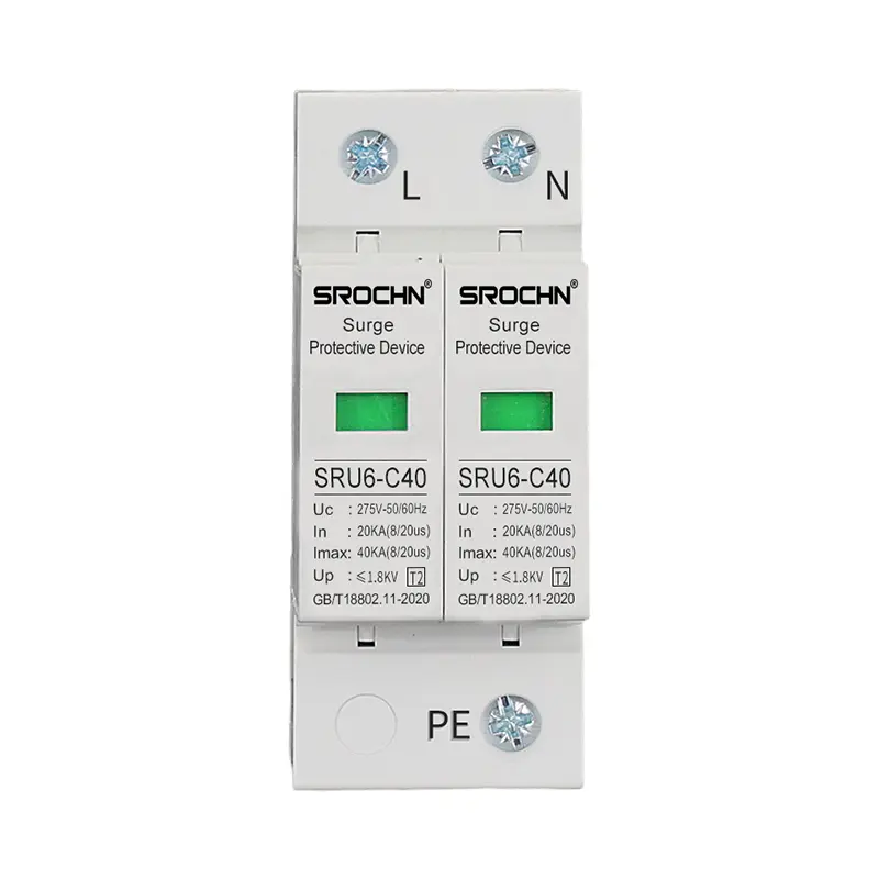 China Lightning Surge Protector AC275V 20-40KA Lightning Arrester Supplier, Suppliers