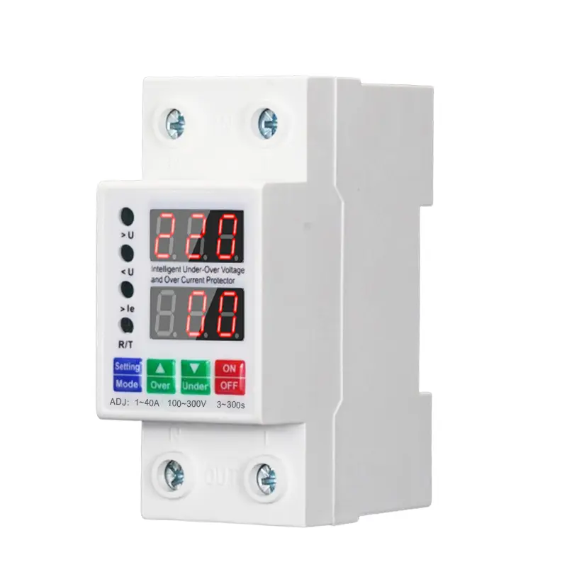 China The Automatic Recovery of Overvoltage and Undervoltage Dual Display, with Voltage and Current Ranging from 1 to 63A, can be Set with a Protector Manufacturers, Factories