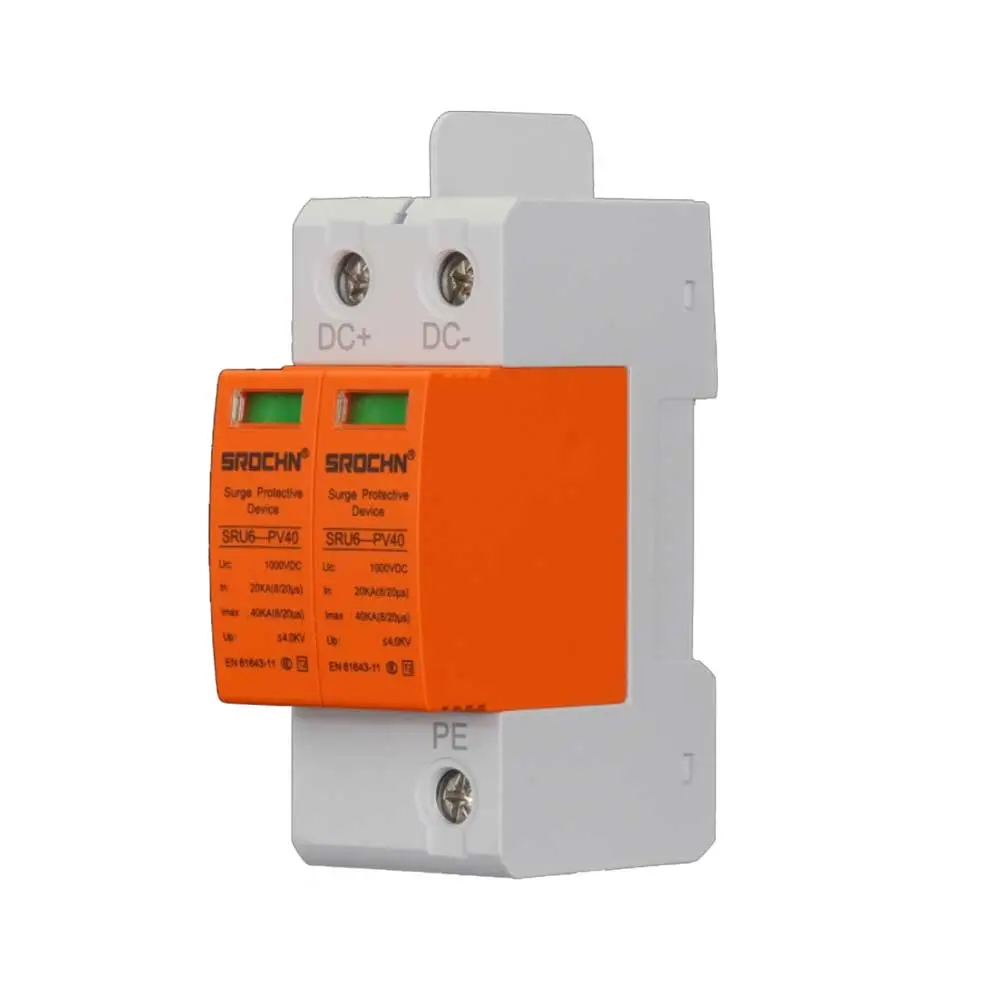 Wholesale 1000VDC T2 Surge Protective Device with 40kA Discharge Capacity and Visual Alert Design Manufacturer, Factories