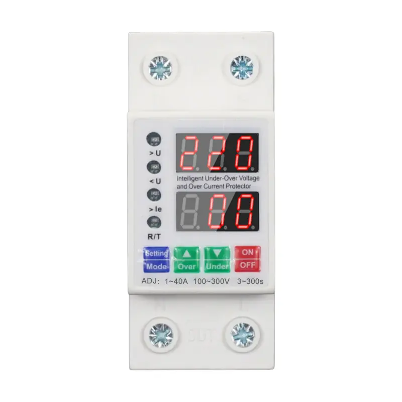 China The Automatic Recovery of Overvoltage and Undervoltage Dual Display, with Voltage and Current Ranging from 1 to 63A, can be Set with a Protector Manufacturers, Factories