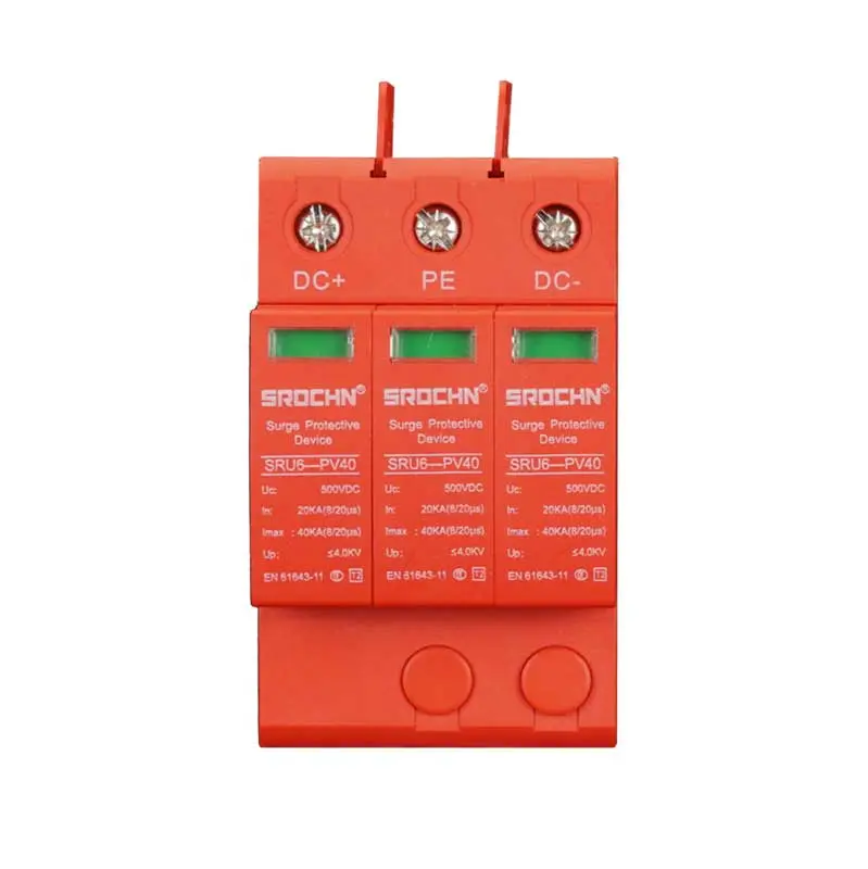 Wholesale Advanced 3P 500VDC T2 Surge Protective Device with 40kA Capacity Suppliers, Factory