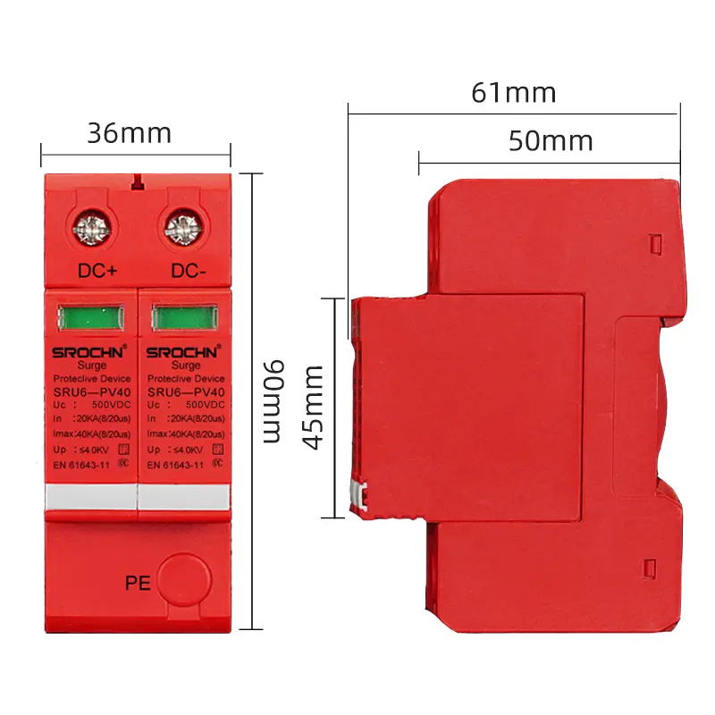 China 3P 500VDC T2 Surge Protective Device with Enhanced Performance Manufacturer, Factories