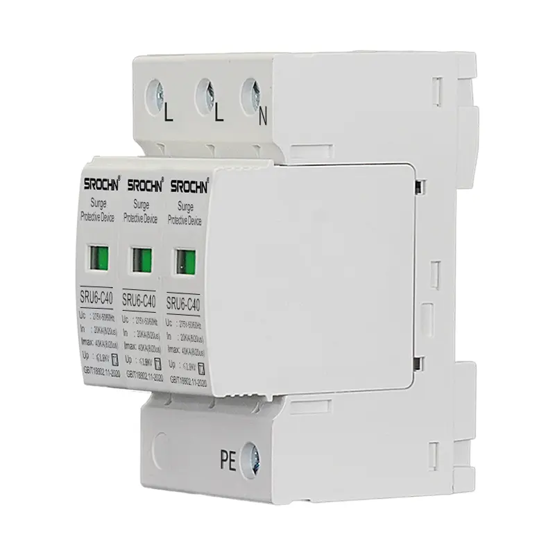 Wholesale 3P 275V T2 Lightning Arrester 20KA to 40KA Surge Protective Device SPD Factories, Factory