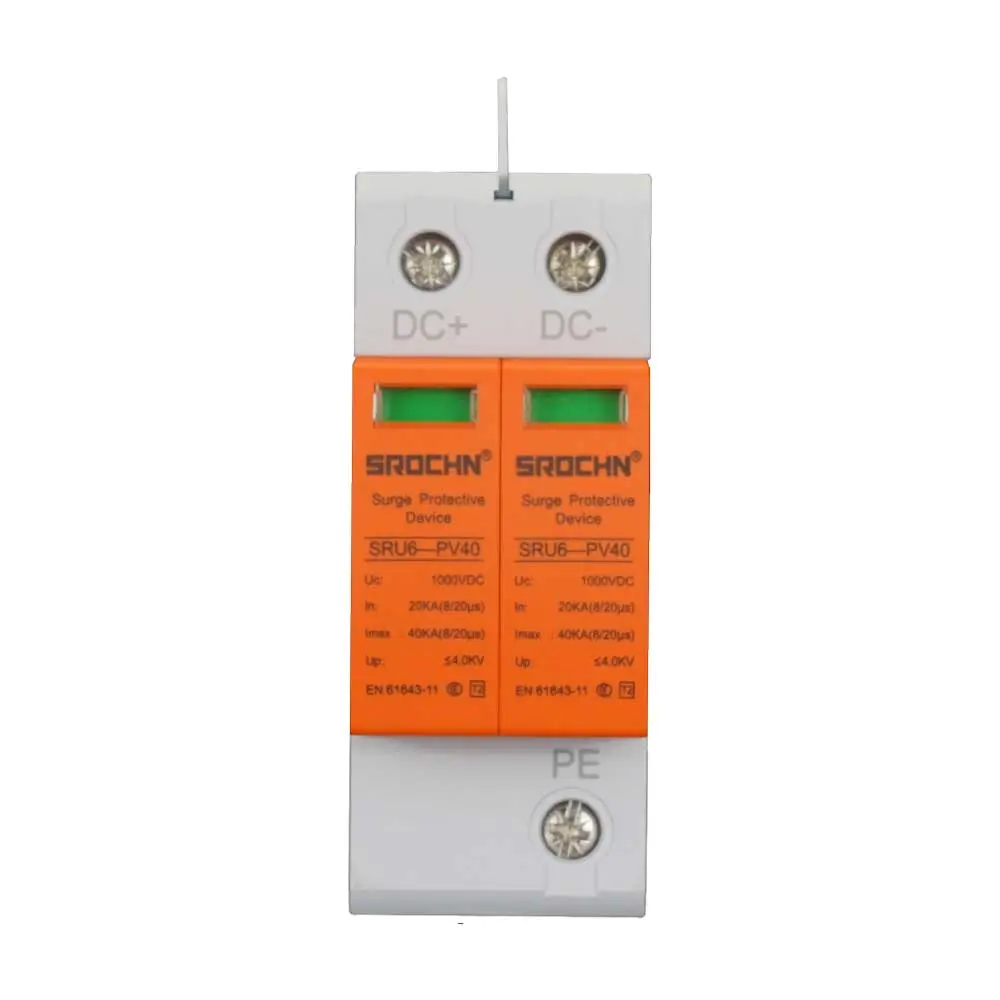 Wholesale 1000VDC T2 Surge Protective Device with 40kA Discharge Capacity and Visual Alert Design Manufacturer, Factories