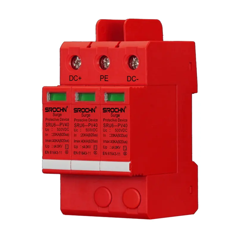 Wholesale 500VDC T2 Surge Protective Device with 40kA Maximum Discharge Capacity Supplier, Factories