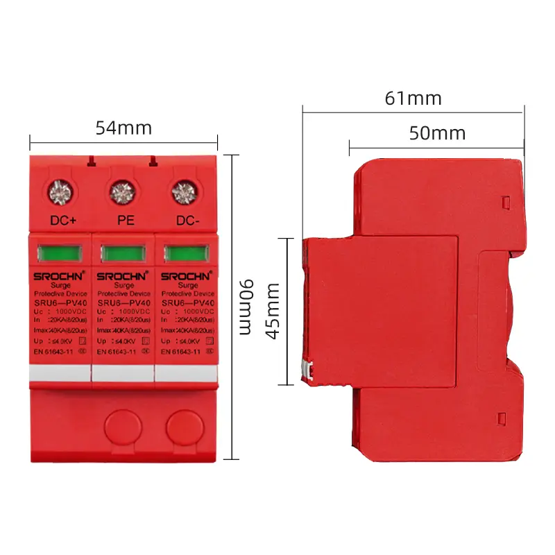 China 1000VDC T2 Surge Protective Device: Robust 40kA Lightning Protection Solution Manufacturers, Manufacturer