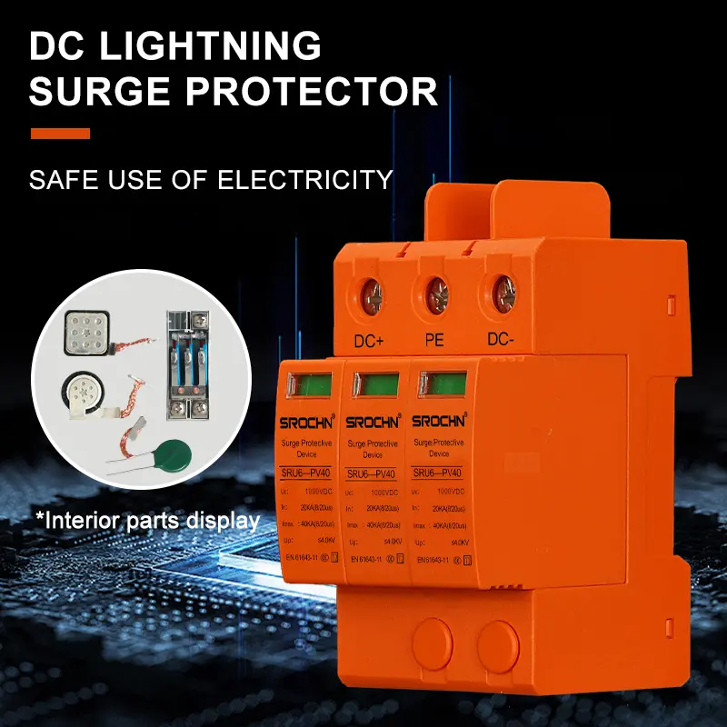 China 3P 1000VDC T2 40kA Surge Protective Device 20kA SPD for Ultra-High Voltage DC Systems Manufacturer, Factory