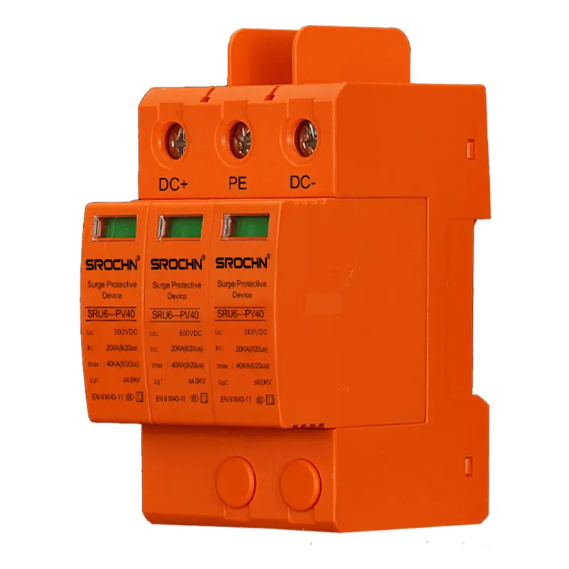 Wholesale 3P 500VDC T2 40kA Surge Protective Device 20kA SPD for Medium Voltage DC System Protection Supplier, Suppliers