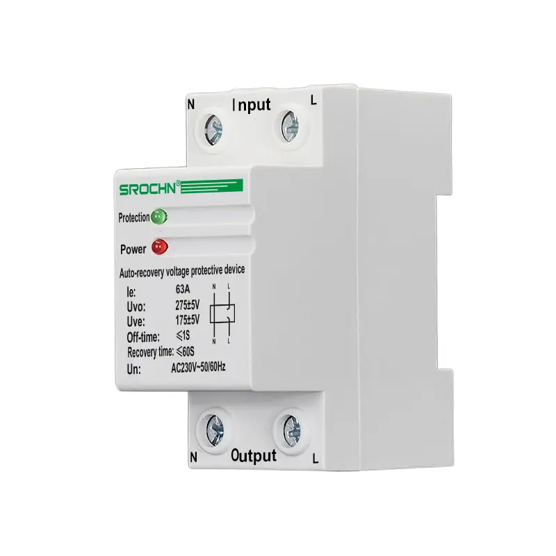 Wholesale 63A2P Overvoltage Automatic Reset Overvoltage and Undervoltage Protector Manufacturer, Factory