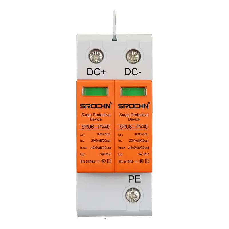 China 1000VDC T2 Surge Protective Device with 40kA Discharge Capacity Manufacturer, Factory