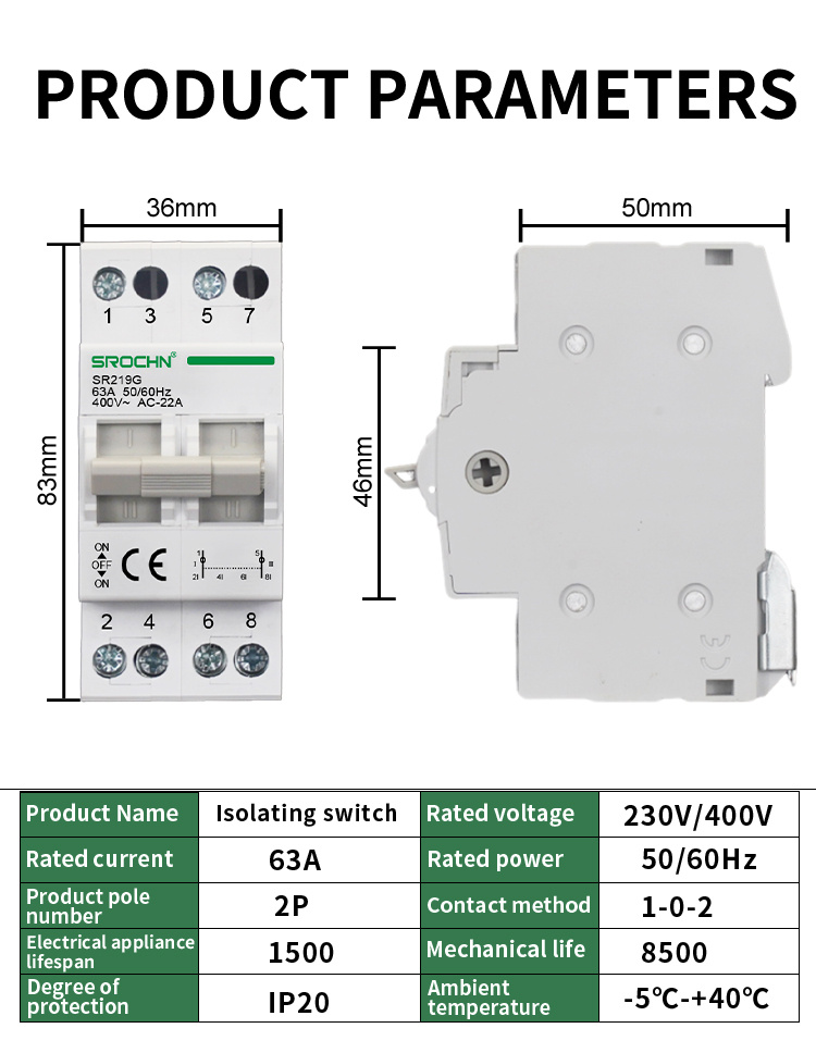 Dual Power Disconnector Detail 7