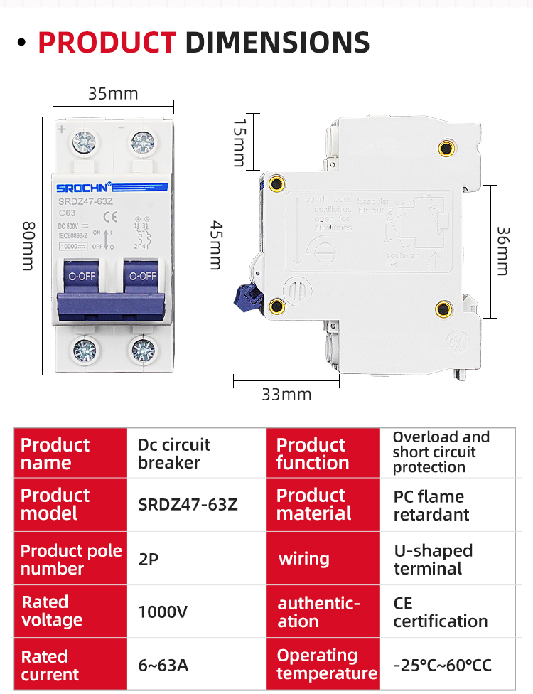 DC Miniature Circuit Breaker Details 4