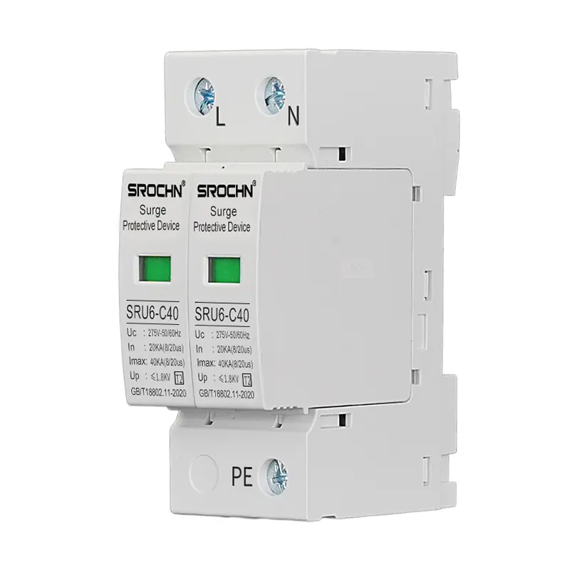China Lightning Surge Protector AC275V 20-40KA Lightning Arrester Supplier, Suppliers