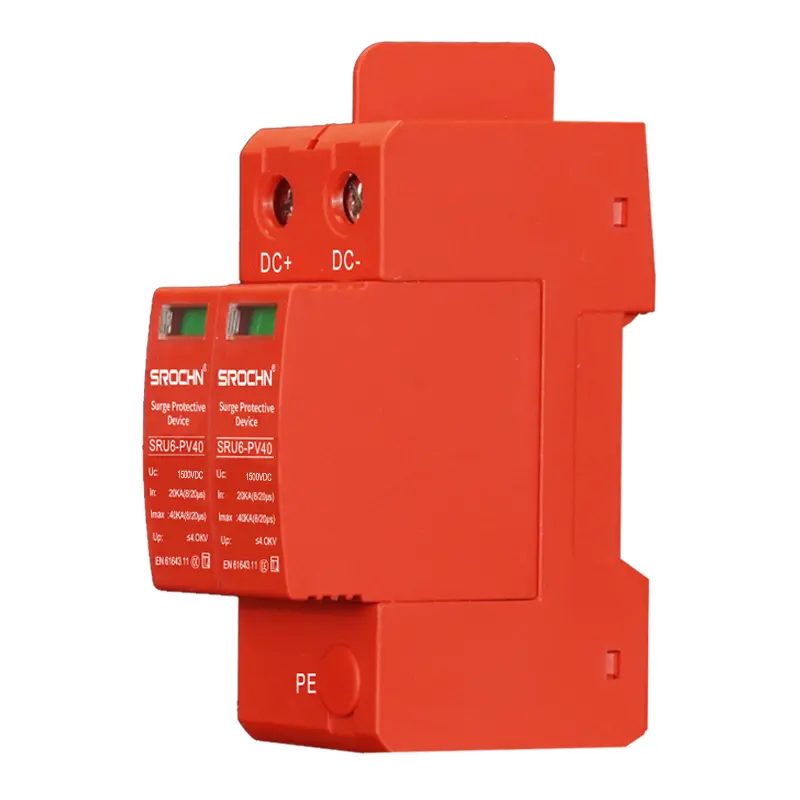 Wholesale 2P 500VDC T2 Surge Protective Device with 40kA Discharge Capacity Manufacturers, Supplier