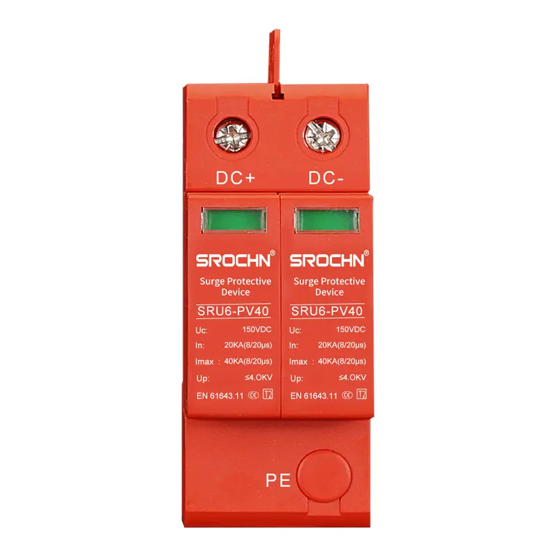 China 2P 150VDC T2 Surge Protective Device with 40kA Maximum Discharge Capacity Manufacturers, Factory