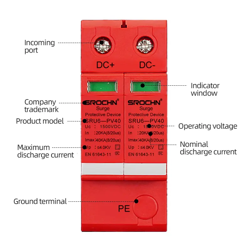 Wholesale 1500VDC T2 Surge Protective Device for Lightning Protection Applications Supplier, Factory