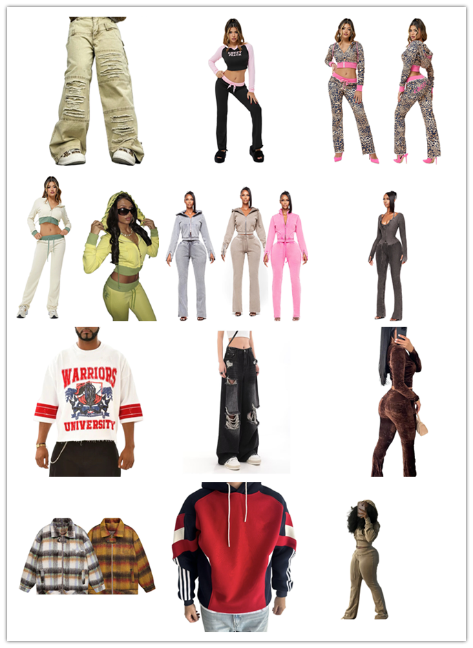 Ky Women's Two-Piece Tracksuit Cropped Zipper Hoodie and Cargo Pants Casual Streetwear