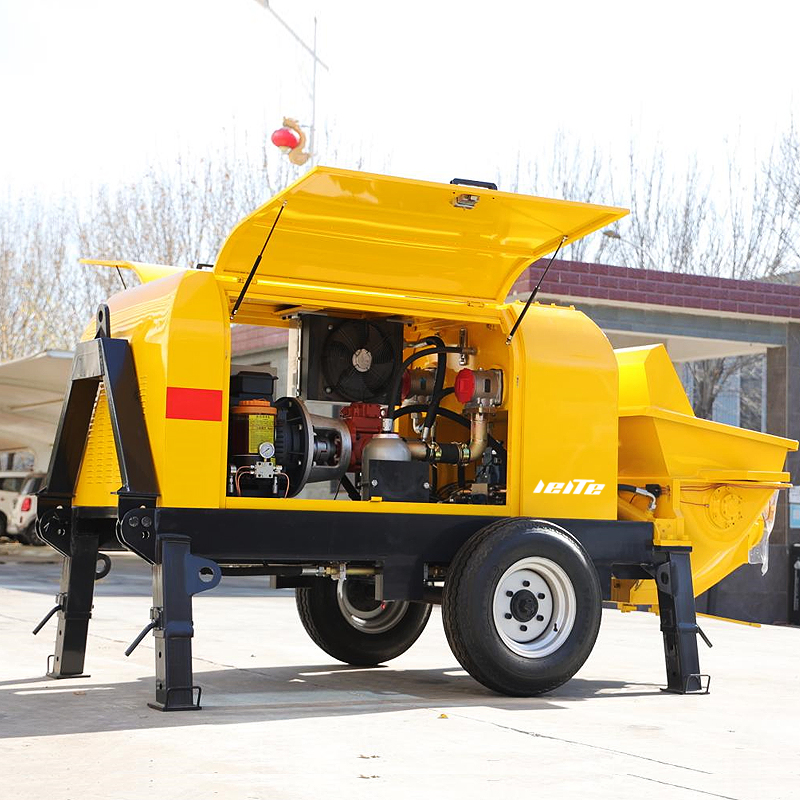 Small Hydraulic Double-Piston Concrete Pump / Concrete Grouting Machines - Refractory Grouting Pump