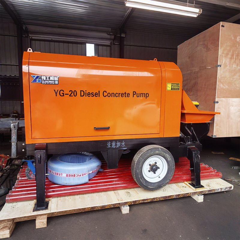 Low Fuel Consumption Auto Screw Mortar Concrete Floor Delivery Pump