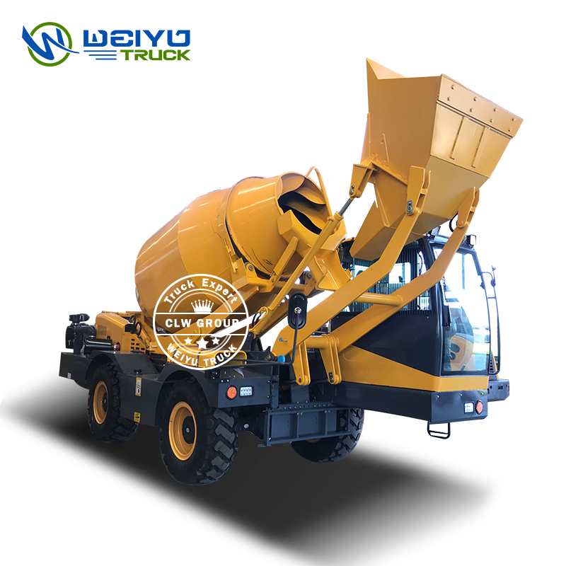2.5cbm 2.5m3 Mobile Self Loading Concrete Mixer with 240 Degree Rotation Function Truck