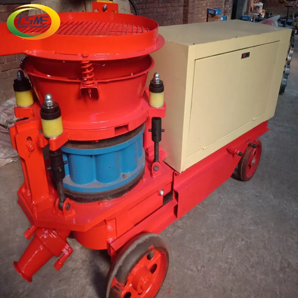 Small Dry Mix Shotcrete Machine Tunnel Construction Wet Shotcrete Truck Spraying Plastering Machine