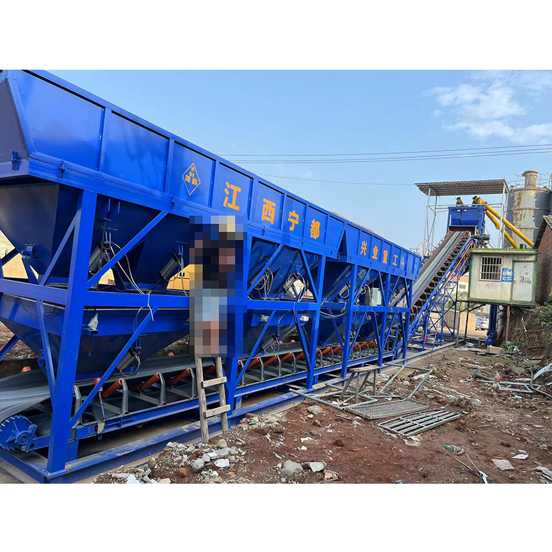 2026 New Concrete Mixing Plant Aggregate Bins Batching Machine Electric Concrete Mixer