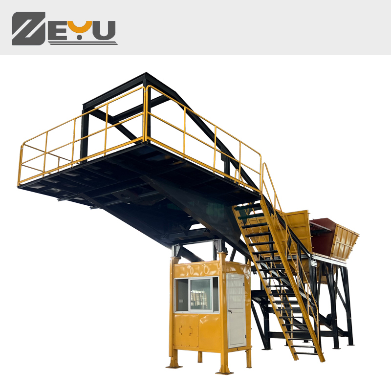 2024 Small Mobile Concrete Mixing Plant YHZS25YHZS35 PLC-controlled Full-automatic Production Line with Free Foundation