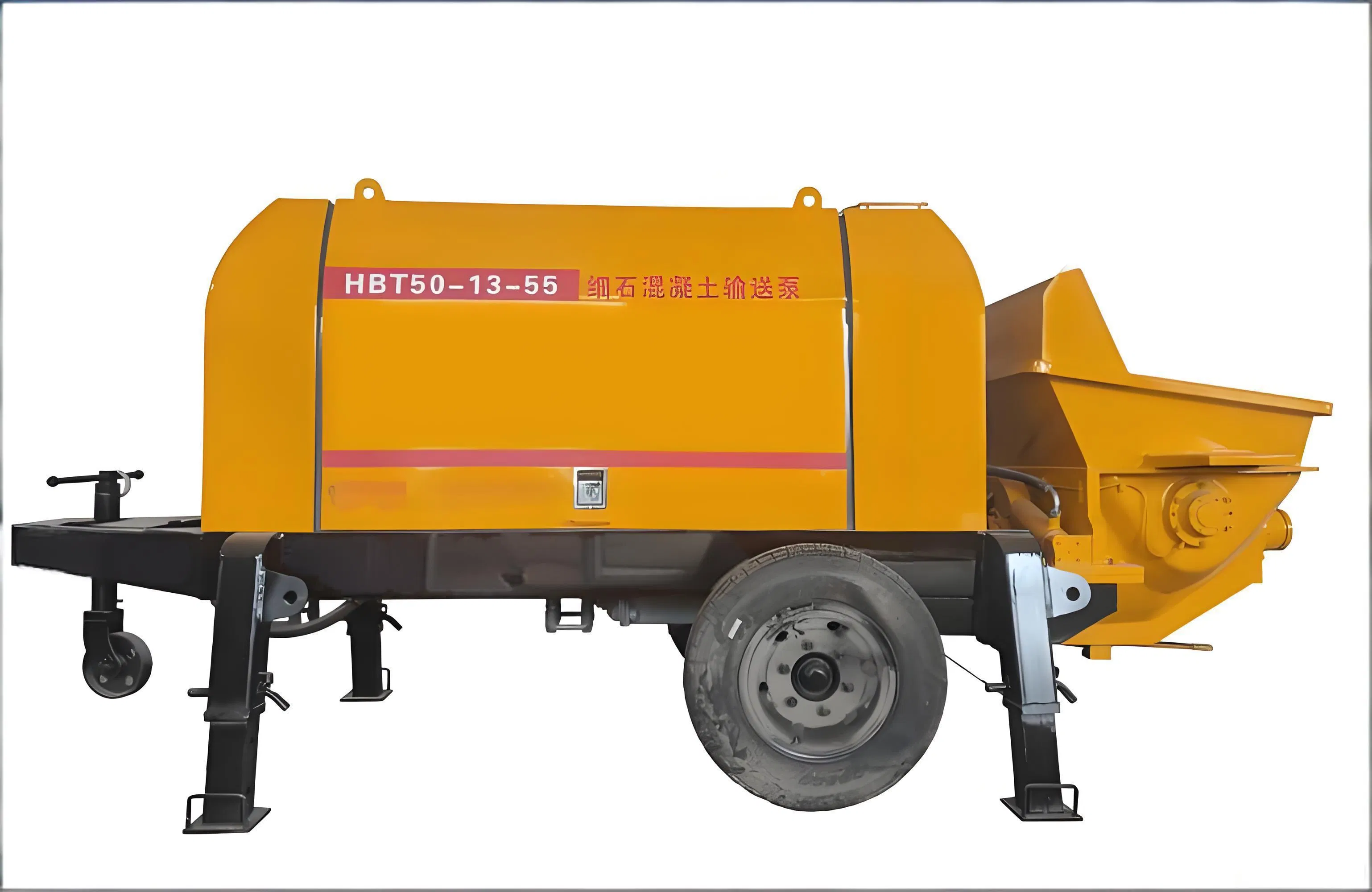 New Type of Concrete Pump Truck for Pouring Cement, Mobile Mortar Spraying, Small Grouting, Electric Spraying Concrete, New Type of Concrete Pump.