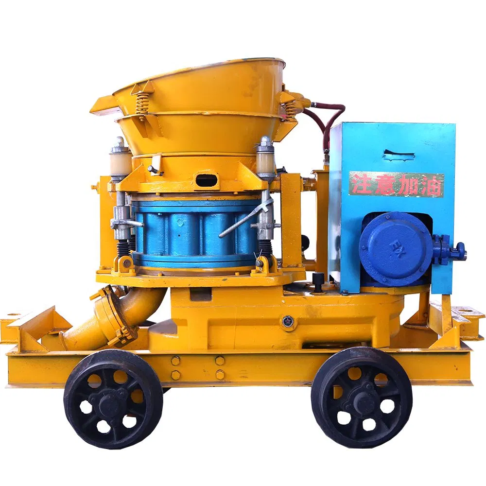 Construction Explosion Proof Automatic Undergrond Mining Tunnel Pneumatic Self-Loading Dry Mix Concrete Spray Shotcrete Gunite Concrete Spraying Machine