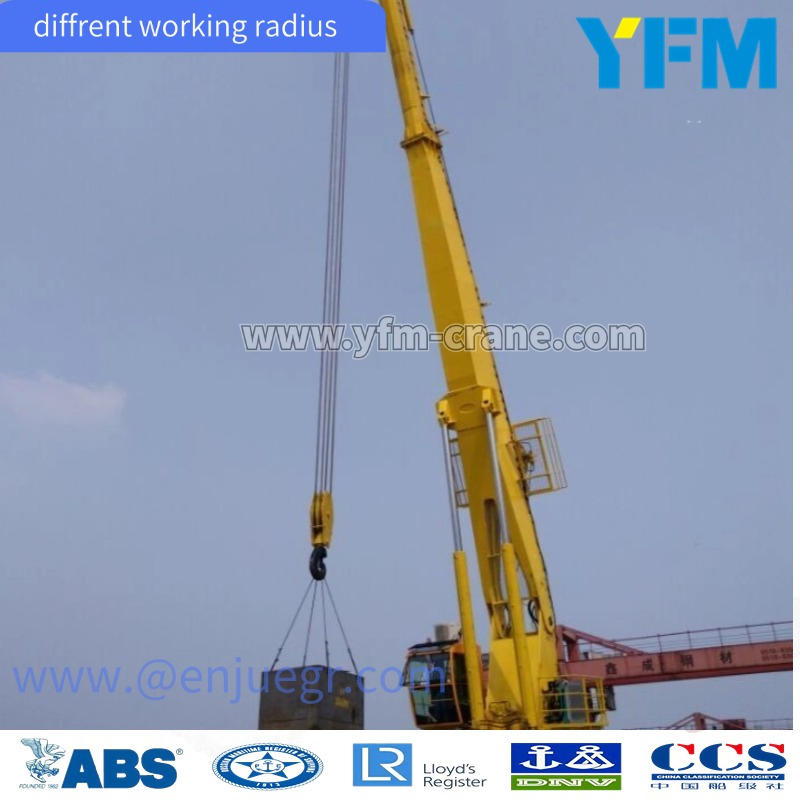 30 Ton Man-Riding Electric Telescopic Marine Crane/Lift Equipment with Ahc System