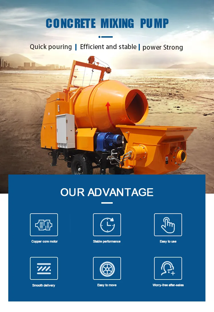 Fine Stone Mortar Concrete Pump