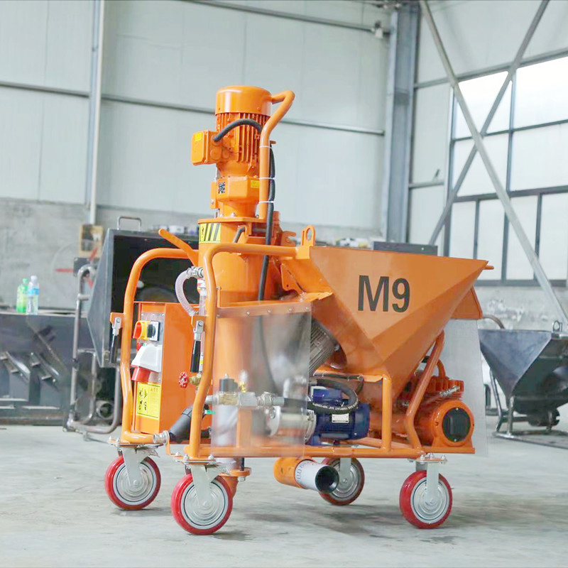High Quality Automatic Wall Cement Mortar Spraying Mixer Wall Plastering Spray Plaster Machines M6 M9