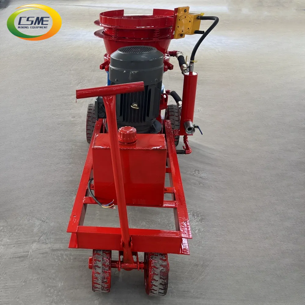 Small Dry Mix Shotcrete Machine Tunnel Construction Wet Shotcrete Truck Spraying Plastering Machine