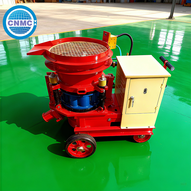 PZ-6 Mortar Spraying Dry Mix Shotcrete Machine Concrete Spray Equipment with 6kw Motor Short Turning Radius-cnmc Brand