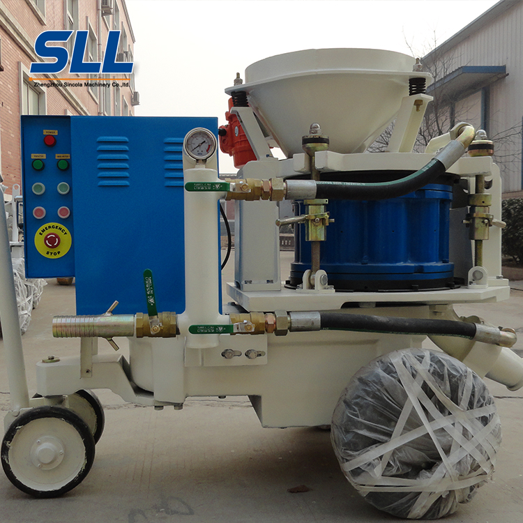 Construction machinery concrete spraying machine dry mix shotcrete gunite machine for tunnel